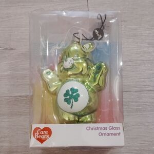 Care Bears Green Glass Ornament with Clover